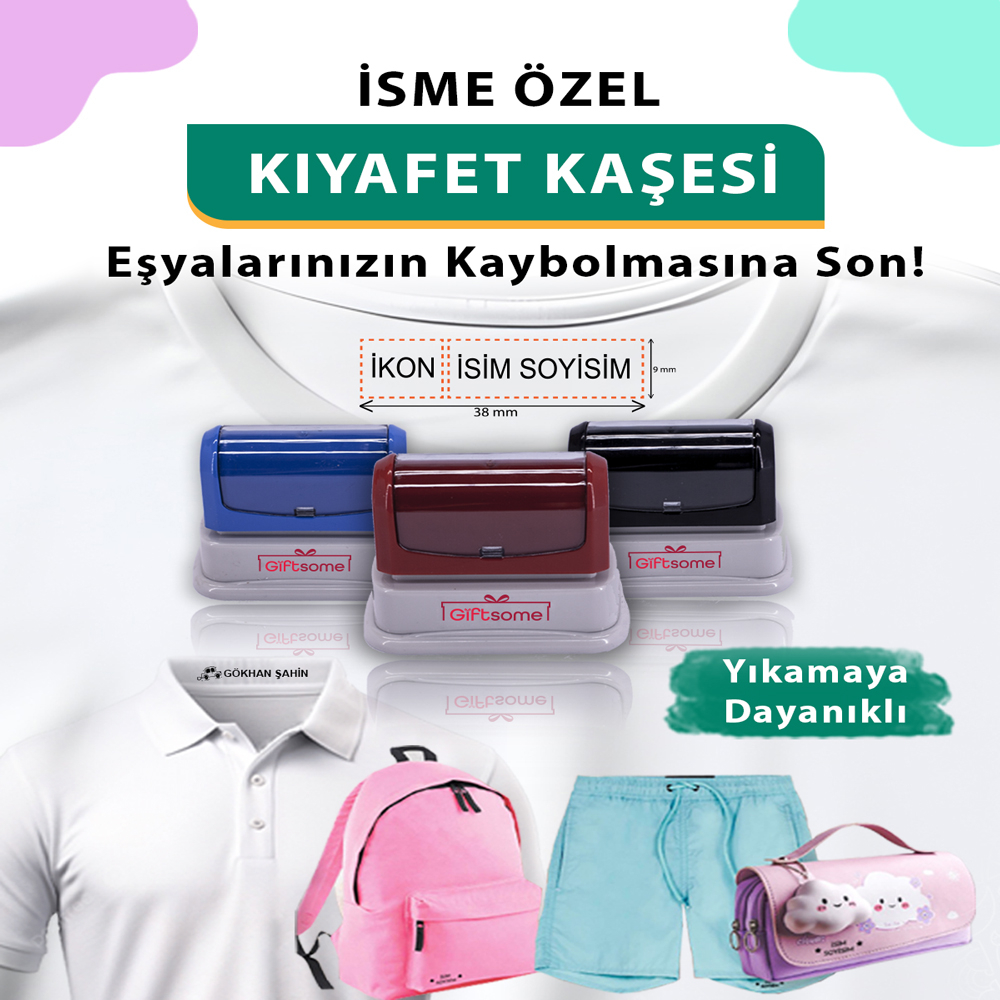 Mavi Öğrenci Kaşesi, Okul Anaokul Kreş Kaşesi, Defter Kitap, Kıyafet Elbise Kaşesi Etiketi