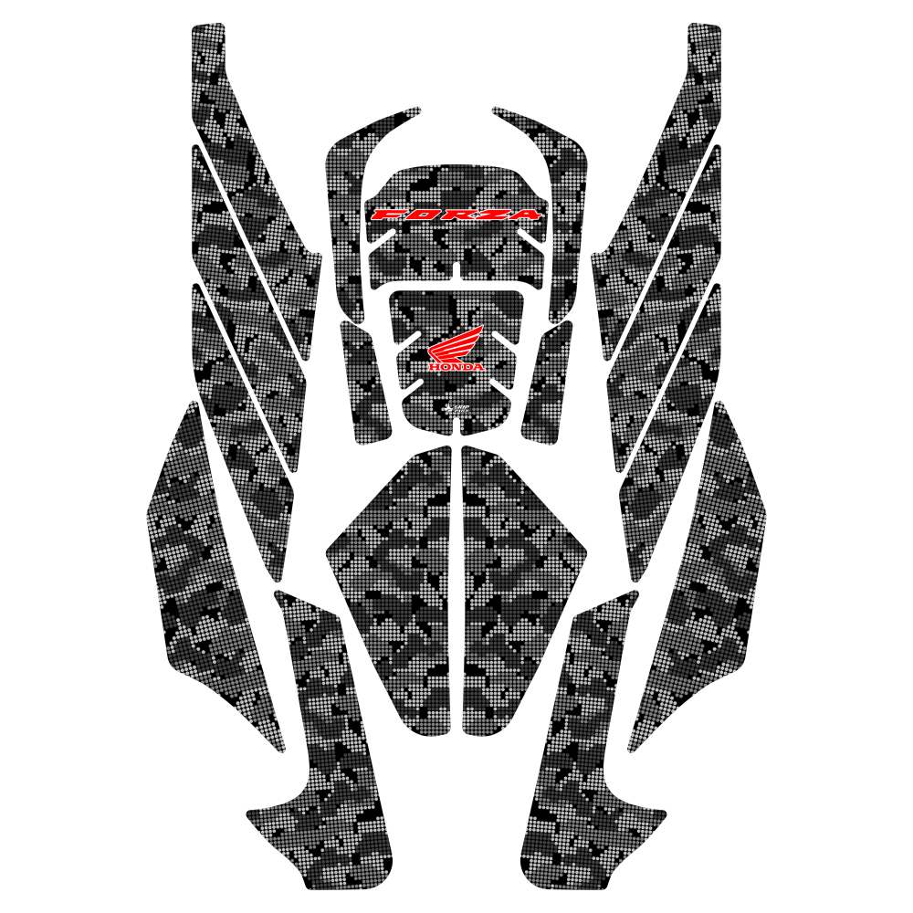 Grippatch - Honda Forza 250 (2025) Uyumlu Tank Pad Seti -GC20-R3