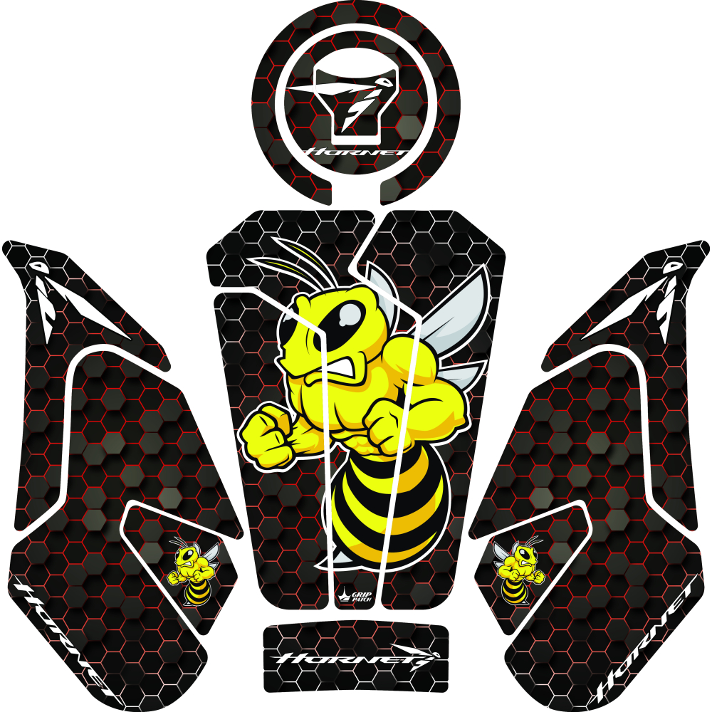 Grippatch Honda Hornet 750 (2025) Uyumlu Tank Pad Set - GC42-1