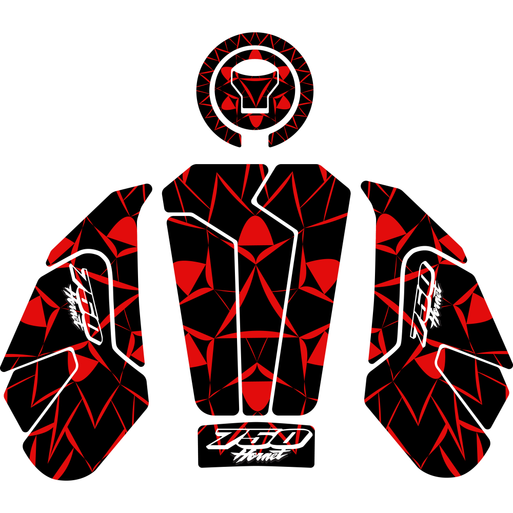 Grippatch Honda Hornet 750 (2025) Uyumlu Tank Pad Set - GC42-K