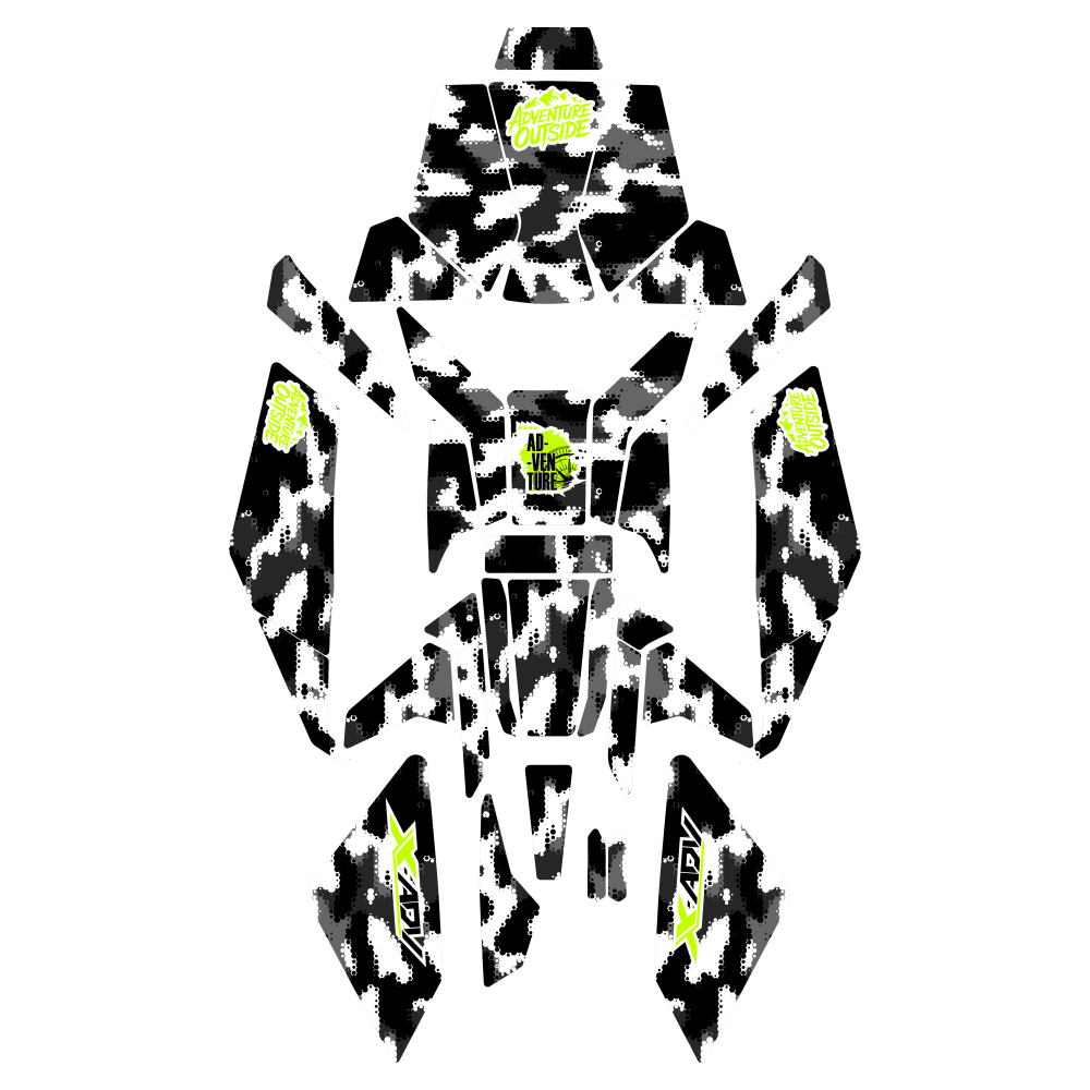 Honda X-ADV (2025) ile Uyumlu Renkli Tank Pad Seti 33 Parça GC53-3