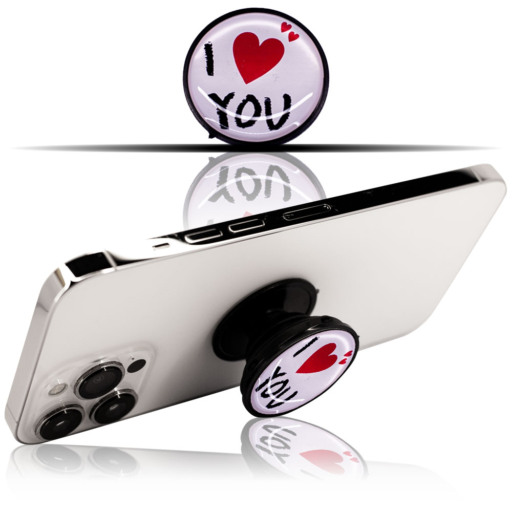 I Love You Pop Socket Telefon Tutacağı, Parmak Tutucu Stand