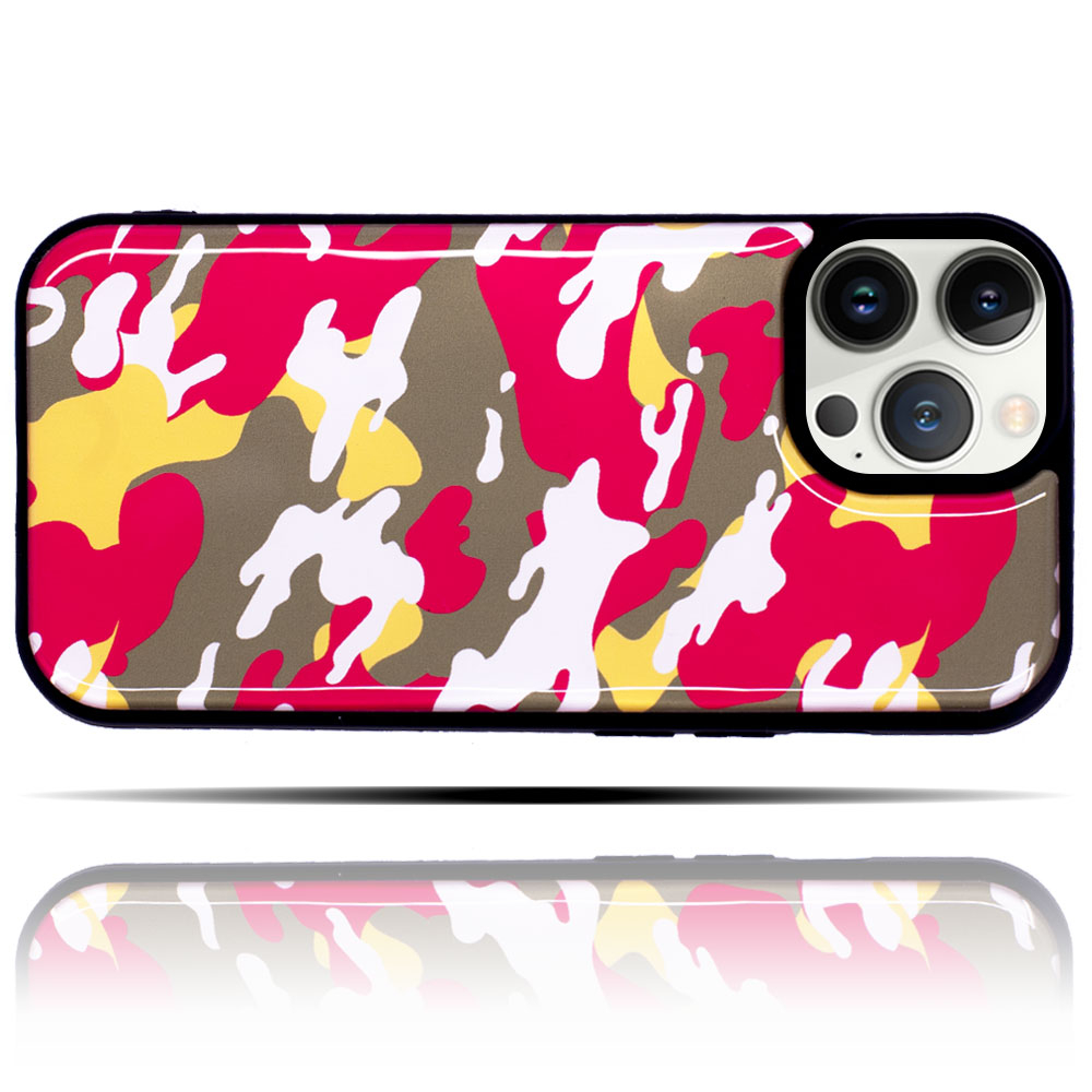 Apple IPhone 11 Pro Uyumlu Renkli Kamuflaj Baskılı Yumuşak Silikon Telefon Kılıfı