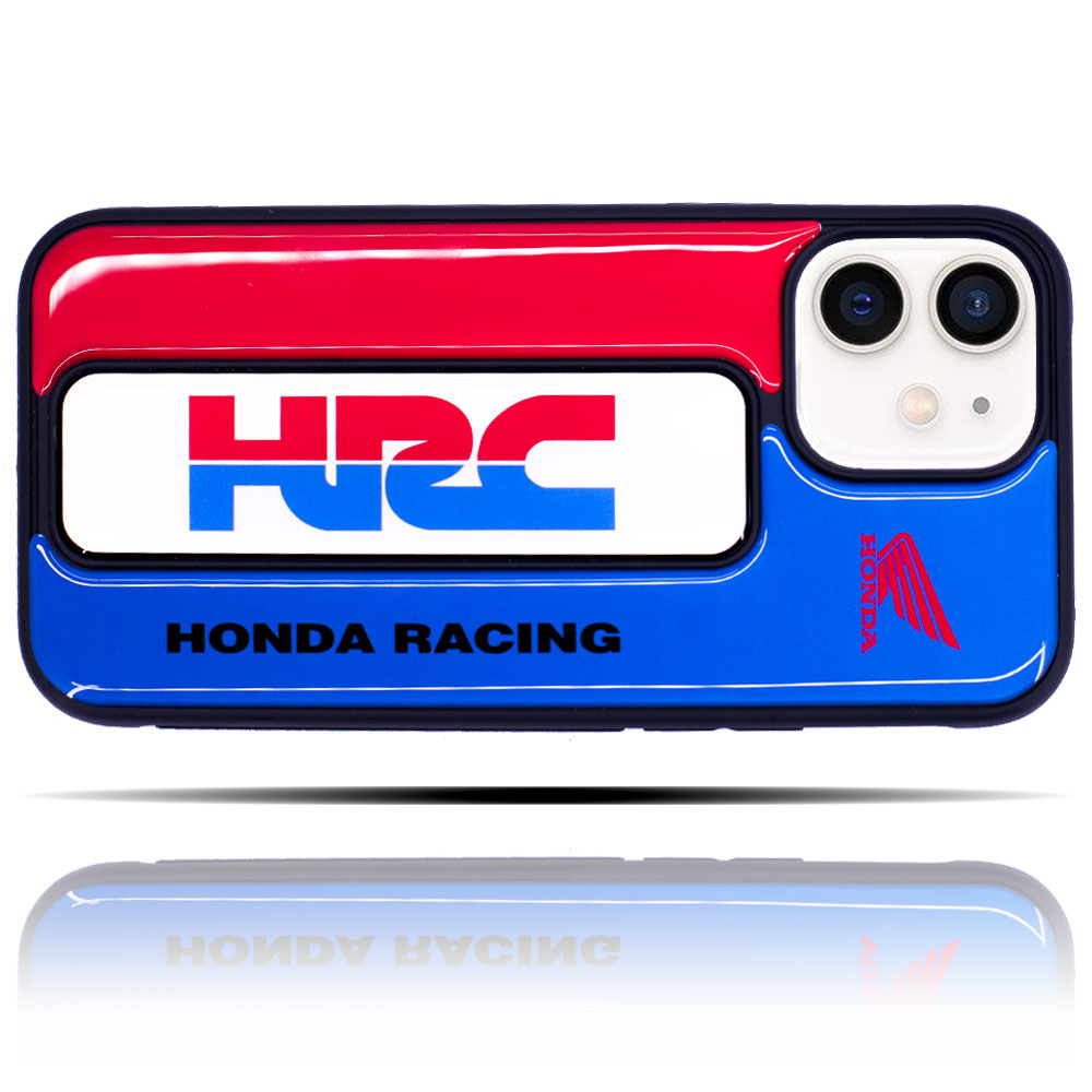 Apple IPhone 12 Uyumlu Honda HRC Mavi Kırmızı Yumuşak Silikon Telefon Kılıfı