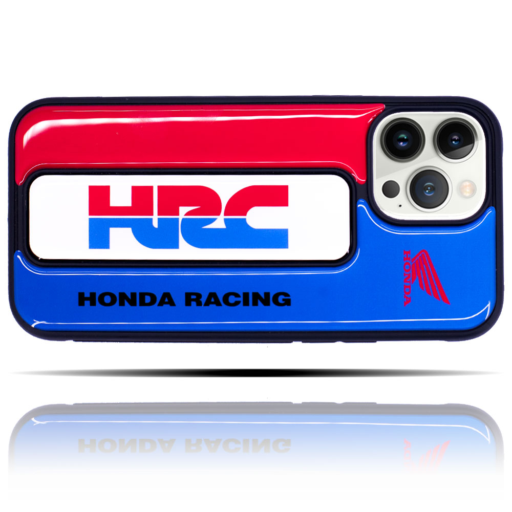 Apple IPhone 12 Pro Uyumlu Honda HRC Mavi Kırmızı Yumuşak Silikon Telefon Kılıfı