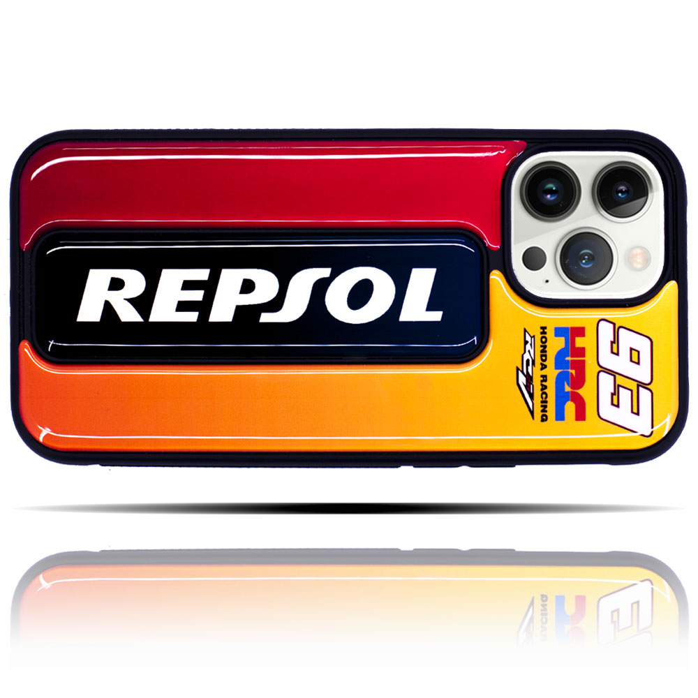 Apple IPhone 12 Pro Uyumlu Honda HRC Repsol Sarı Kırmızı Yumuşak Silikon Telefon Kılıfı