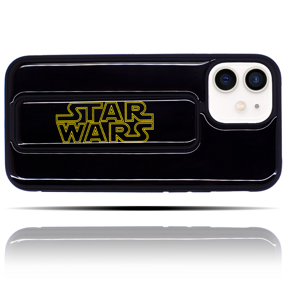 Apple IPhone 12 Uyumlu Star Wars Siyah Yumuşak Silikon Telefon Kılıfı