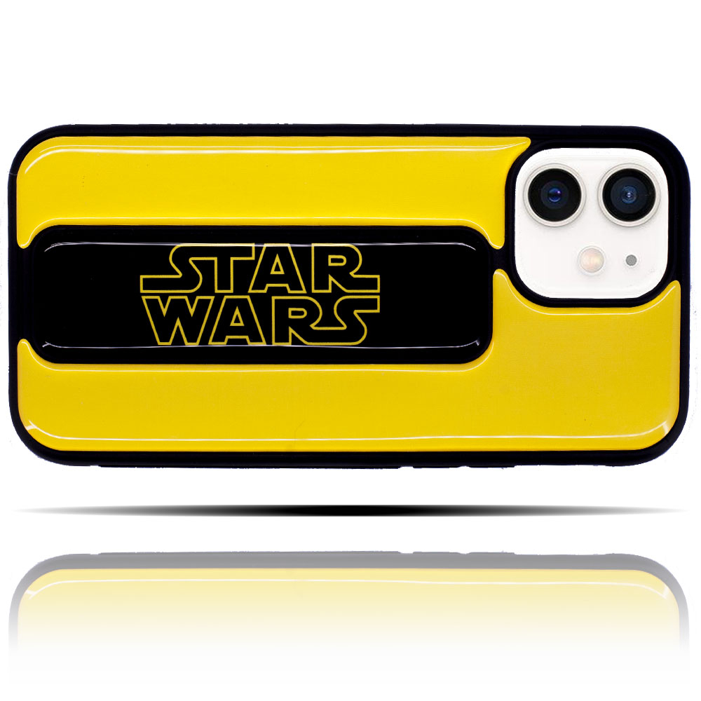 Apple IPhone 12 Uyumlu Star Wars Sarı Yumuşak Silikon Telefon Kılıfı