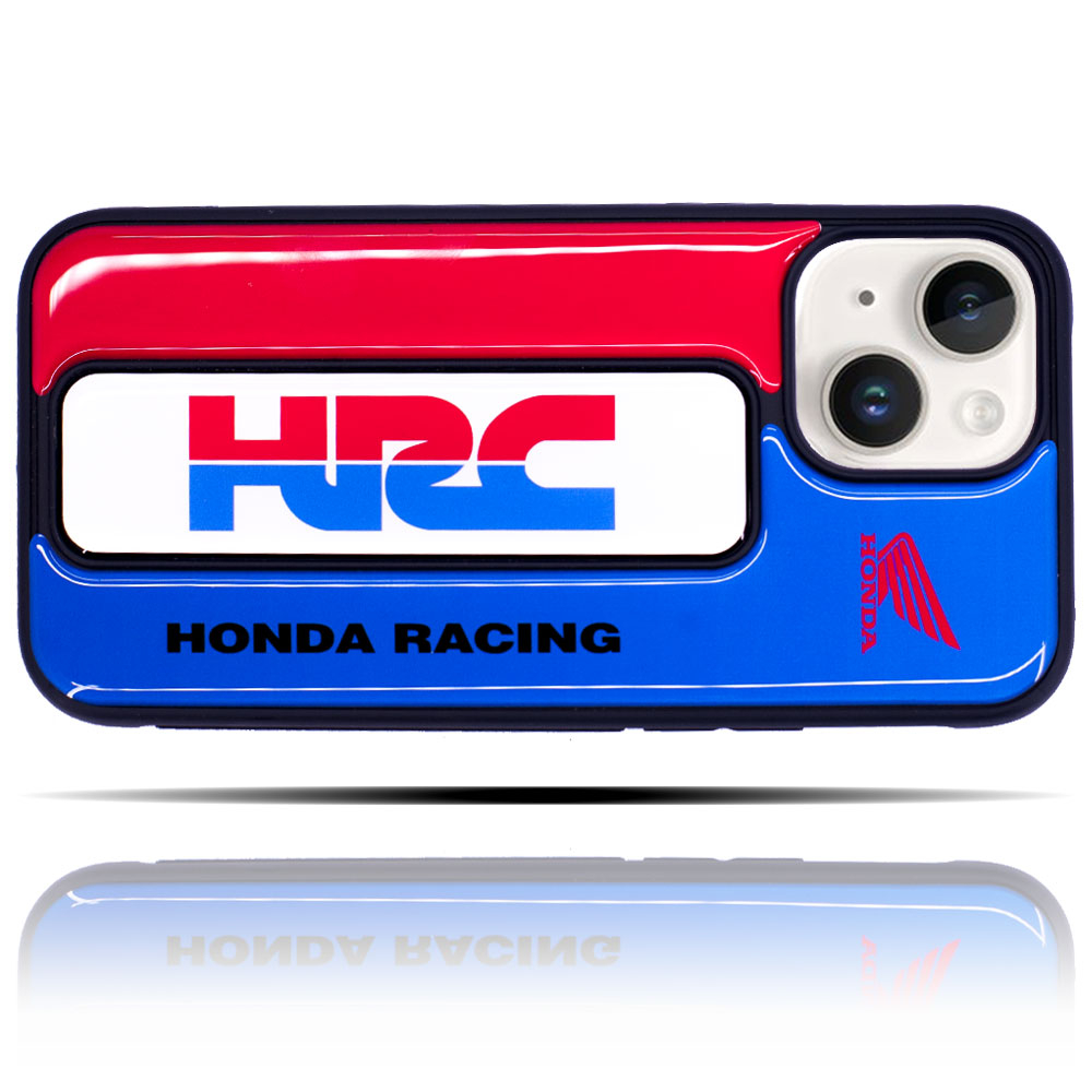 Apple IPhone 13 Uyumlu Honda HRC Mavi Kırmızı Yumuşak Silikon Telefon Kılıfı