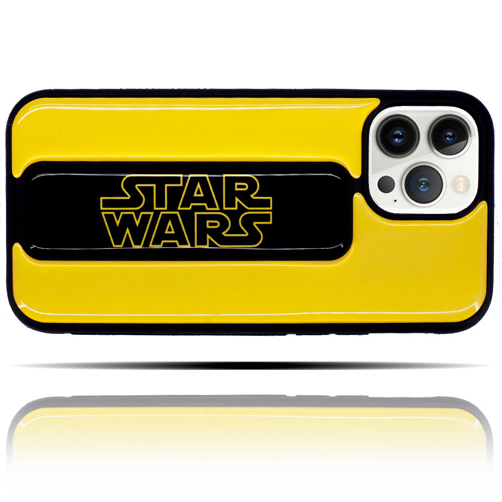 Apple IPhone 13 Pro Uyumlu Star Wars Sarı Yumuşak Silikon Telefon Kılıfı