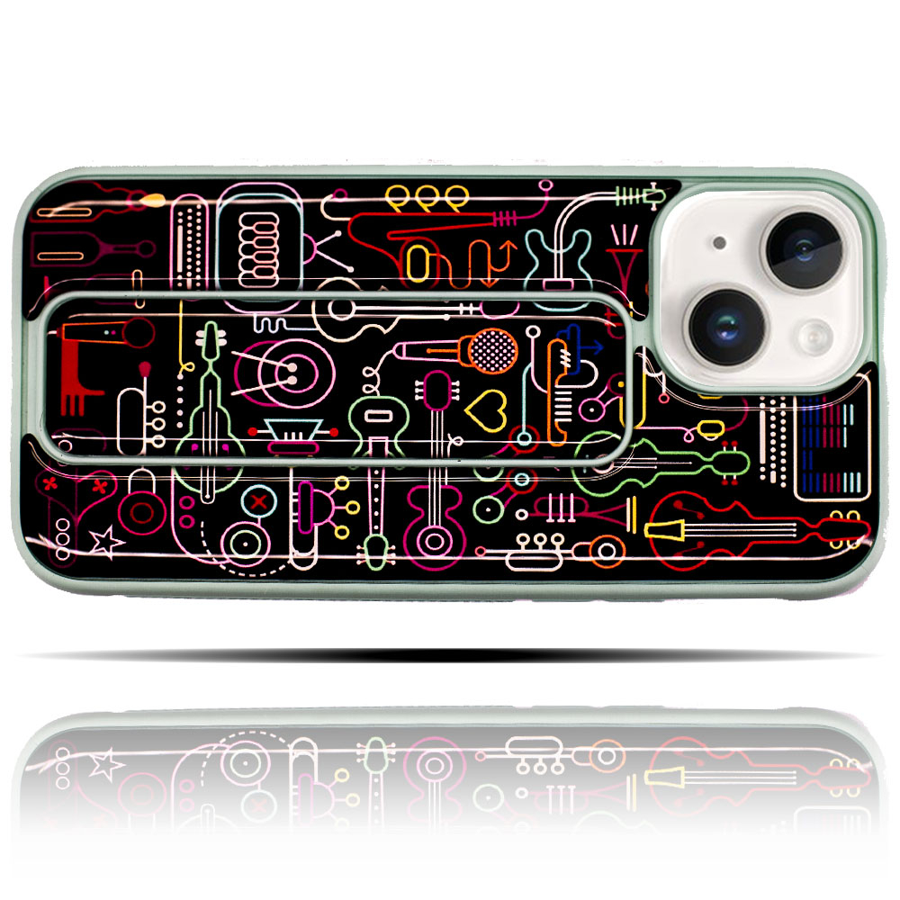 Apple IPhone 14 Plus Doodle Baskılı Yumuşak Silikon Telefon Kılıfı