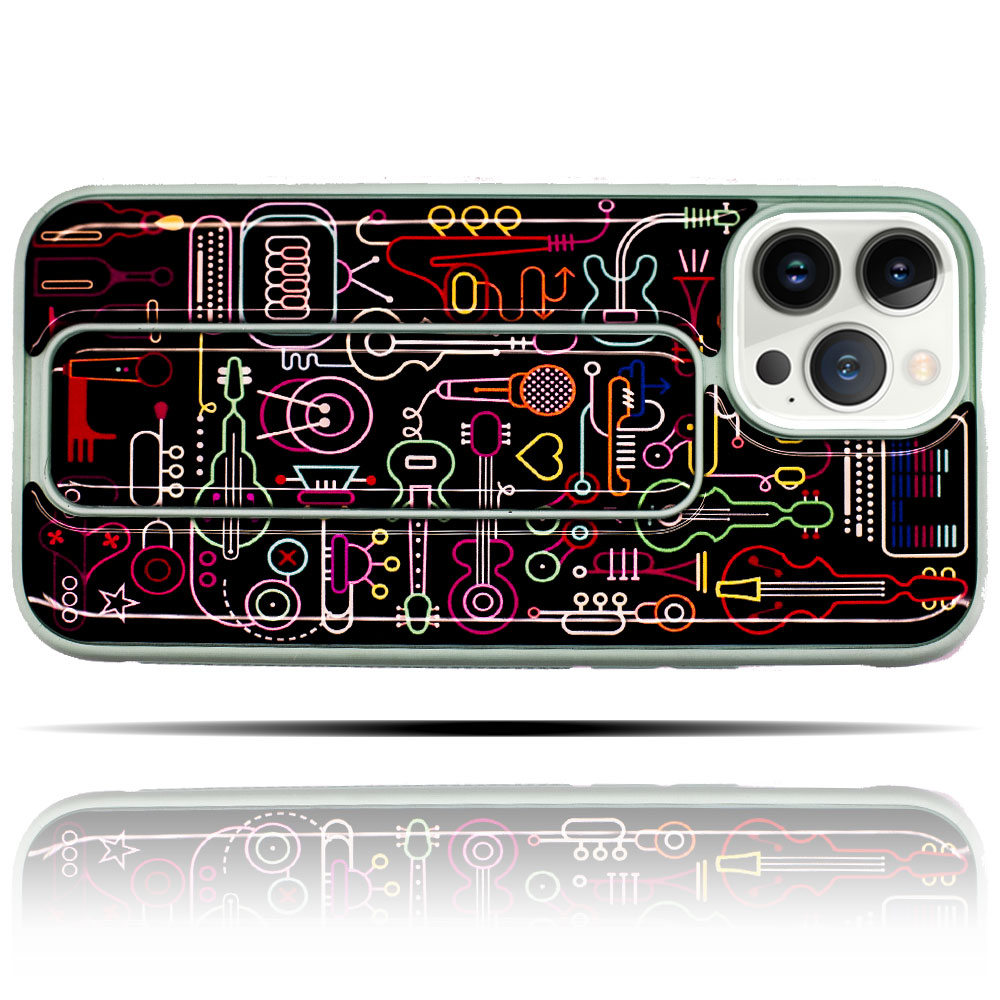 Apple IPhone 14 Pro Uyumlu Doodle Baskılı Yumuşak Silikon Telefon Kılıfı
