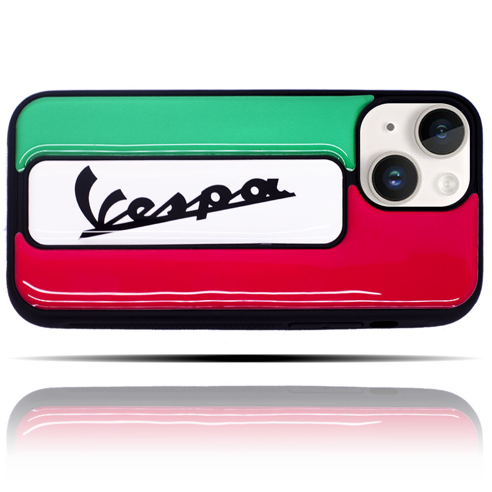 Apple IPhone 14 Uyumlu Vespa Küçük Logolu Yumuşak Silikon Telefon Kılıfı