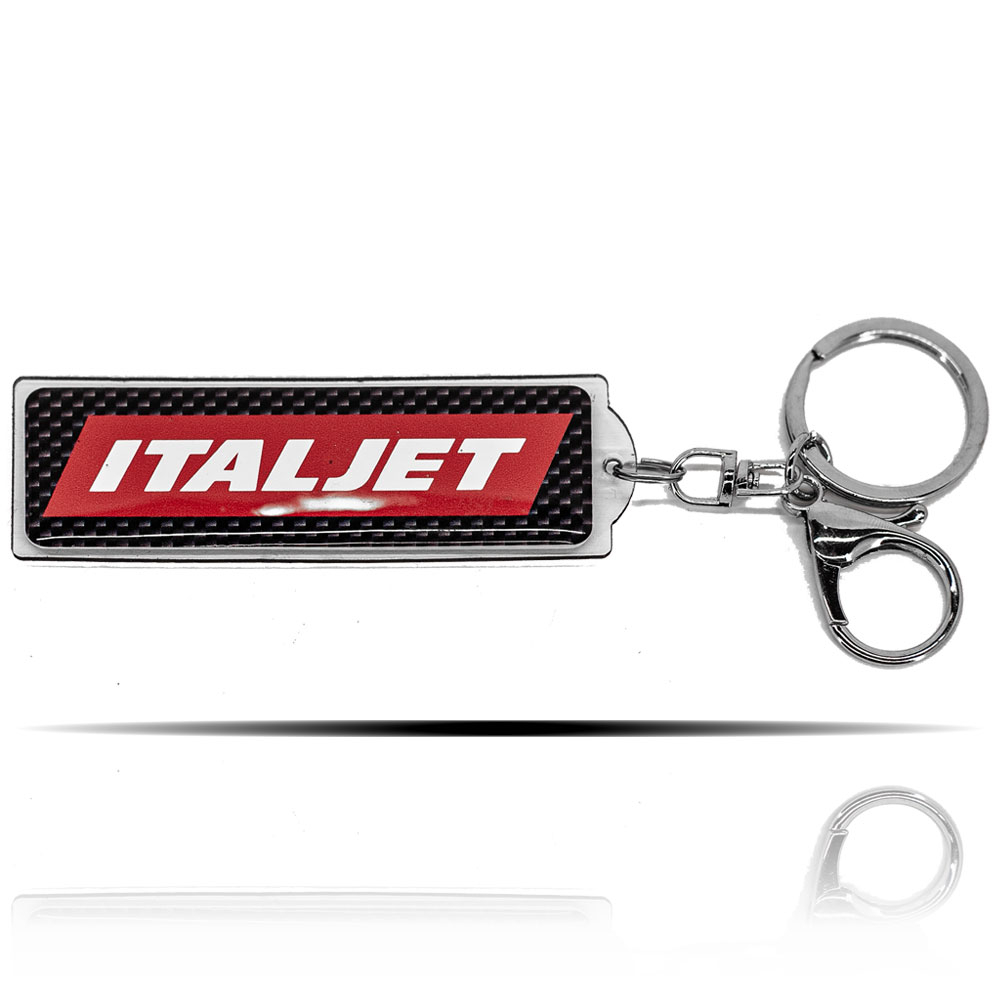 Italjet logolu Karbon Desenli Anahtarlık