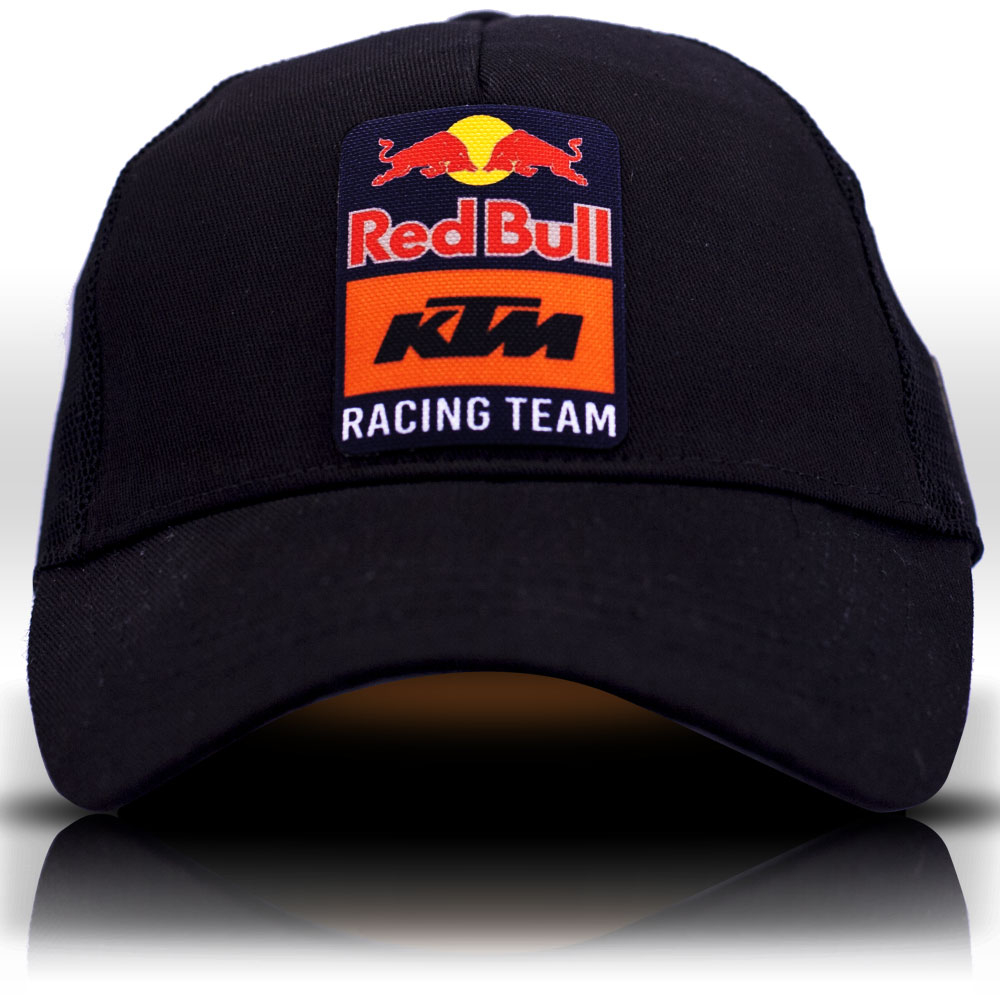 KTM Redbull Fileli Siyah Beyzbol Şapka Unisex Trucker Cap - Racing Team