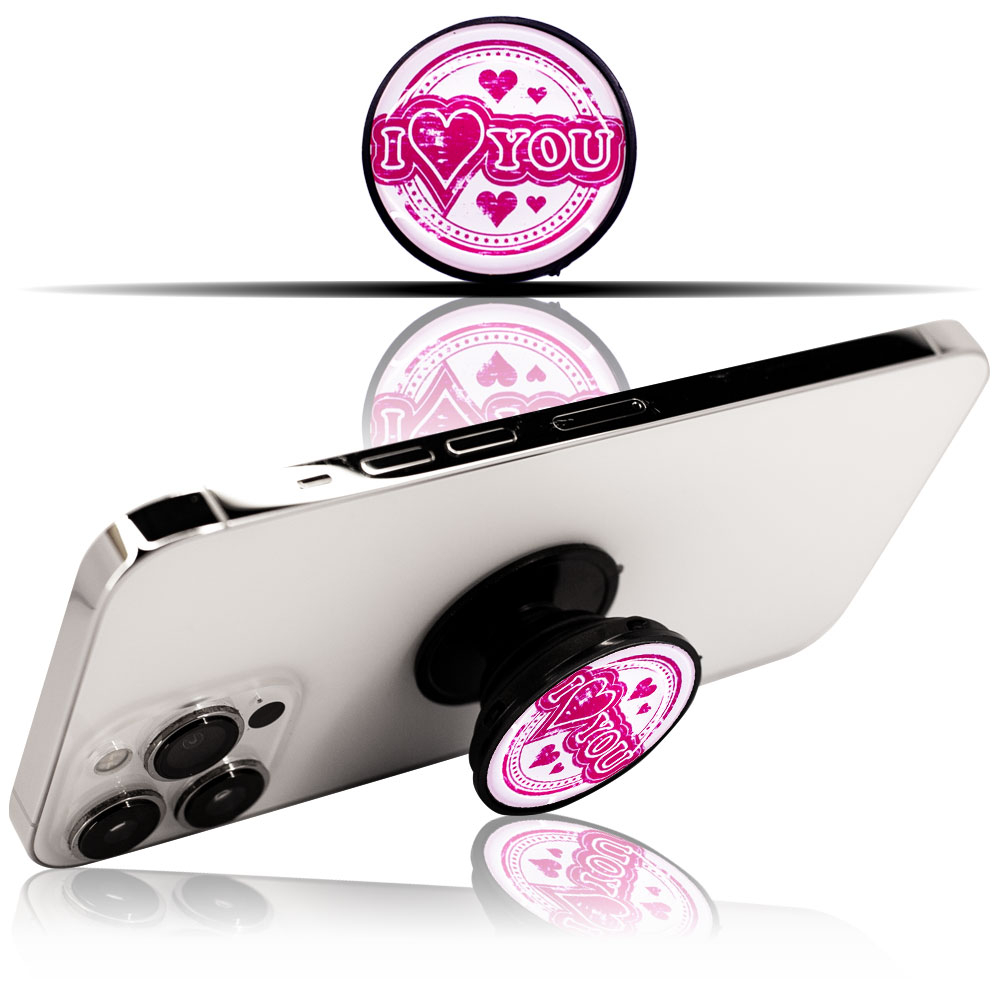 I Love You Pop Socket Telefon Tutacağı, Parmak Tutucu Stand