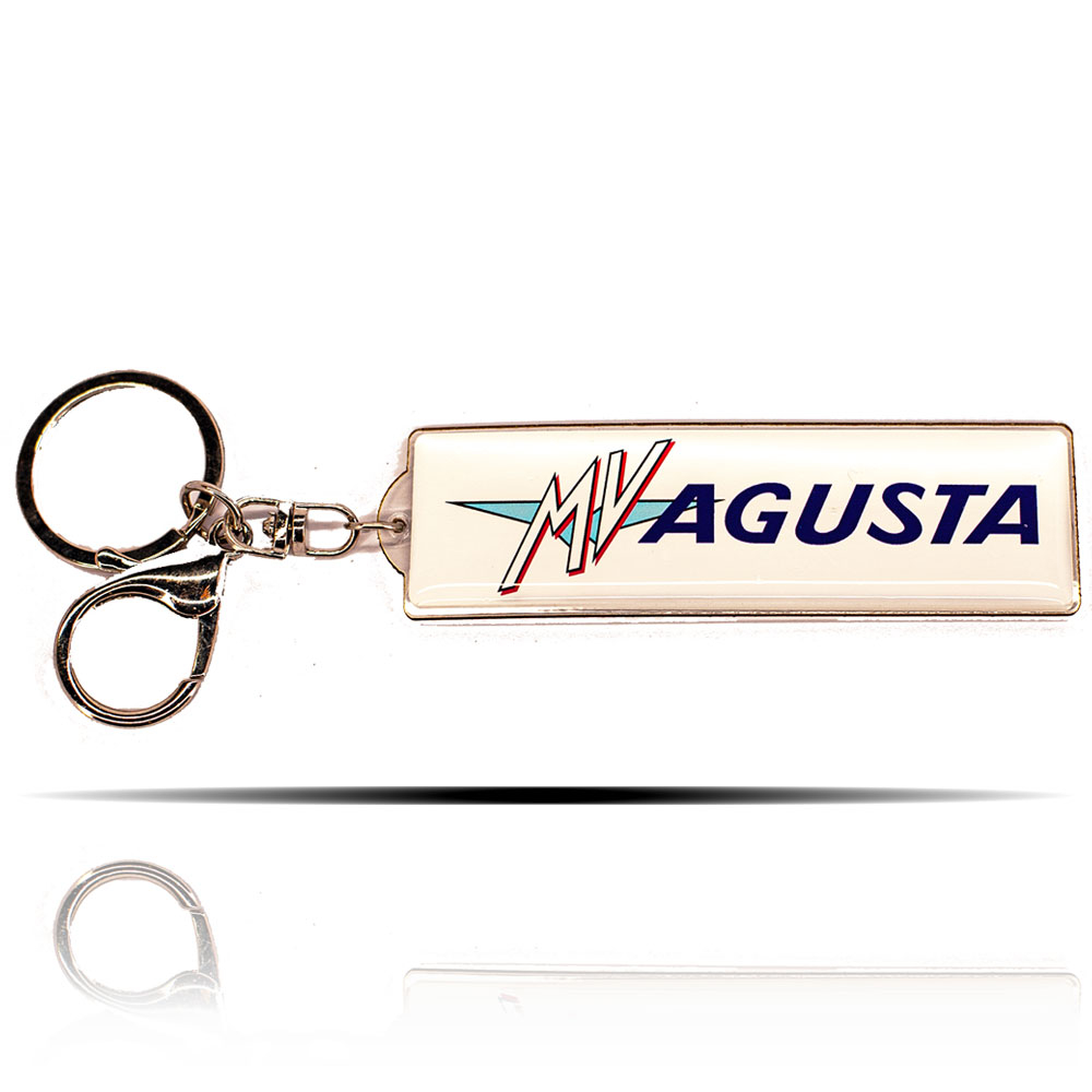 Mv Agusta Logolu Beyaz Anahtarlık