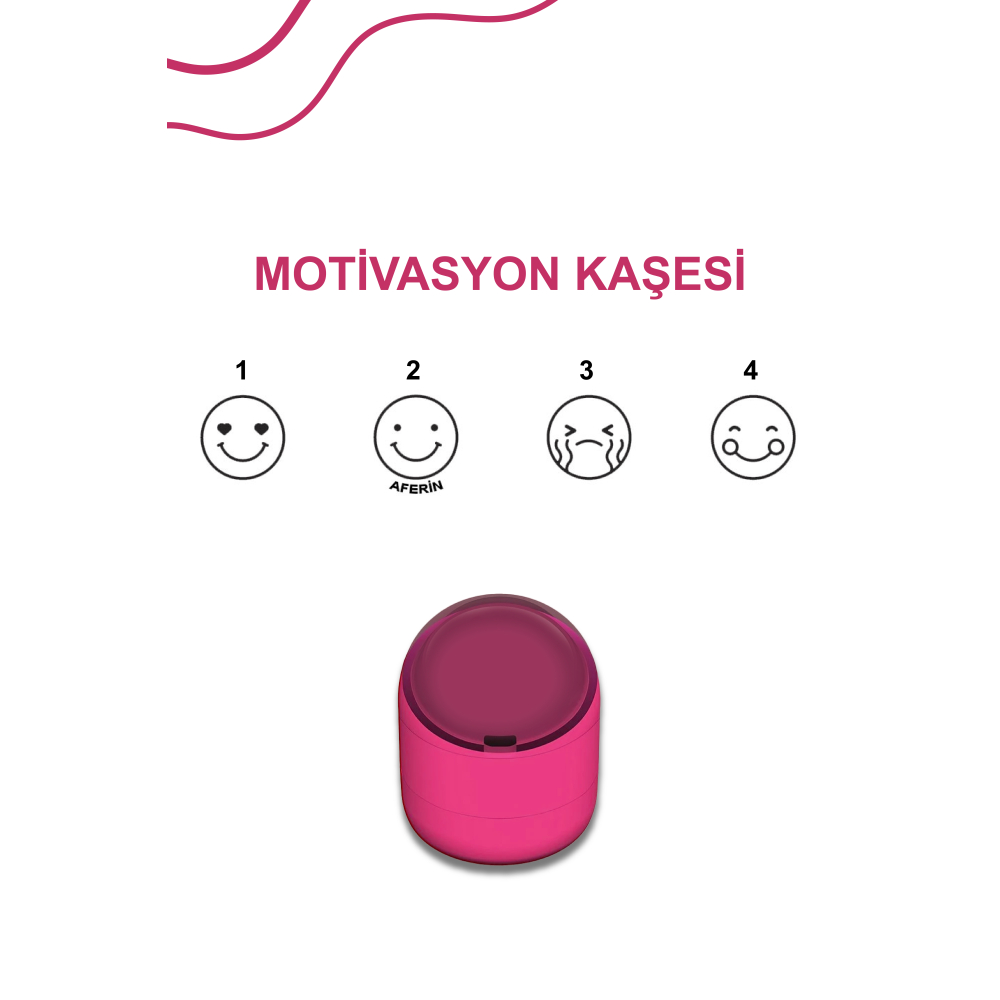 Öğretmen Öğrenci Motivasyon Kaşesi Pembe