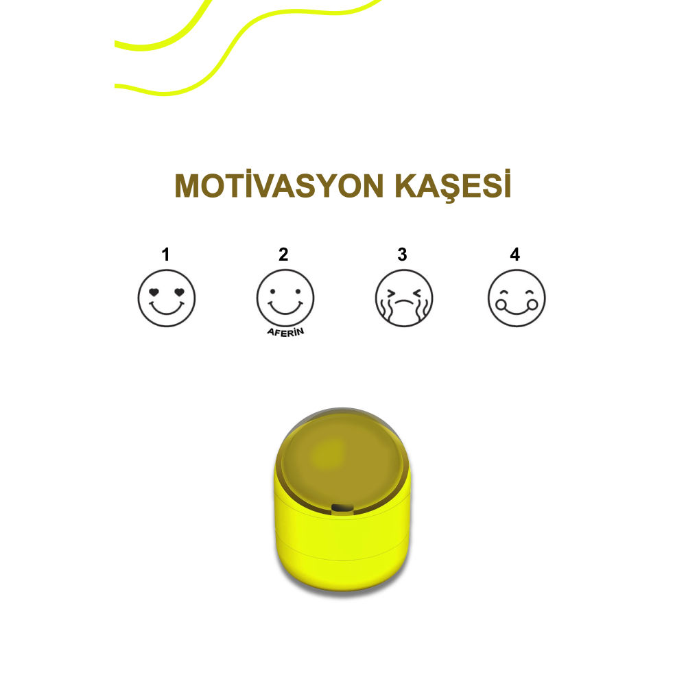 Öğretmen Öğrenci Motivasyon Kaşesi Sarı
