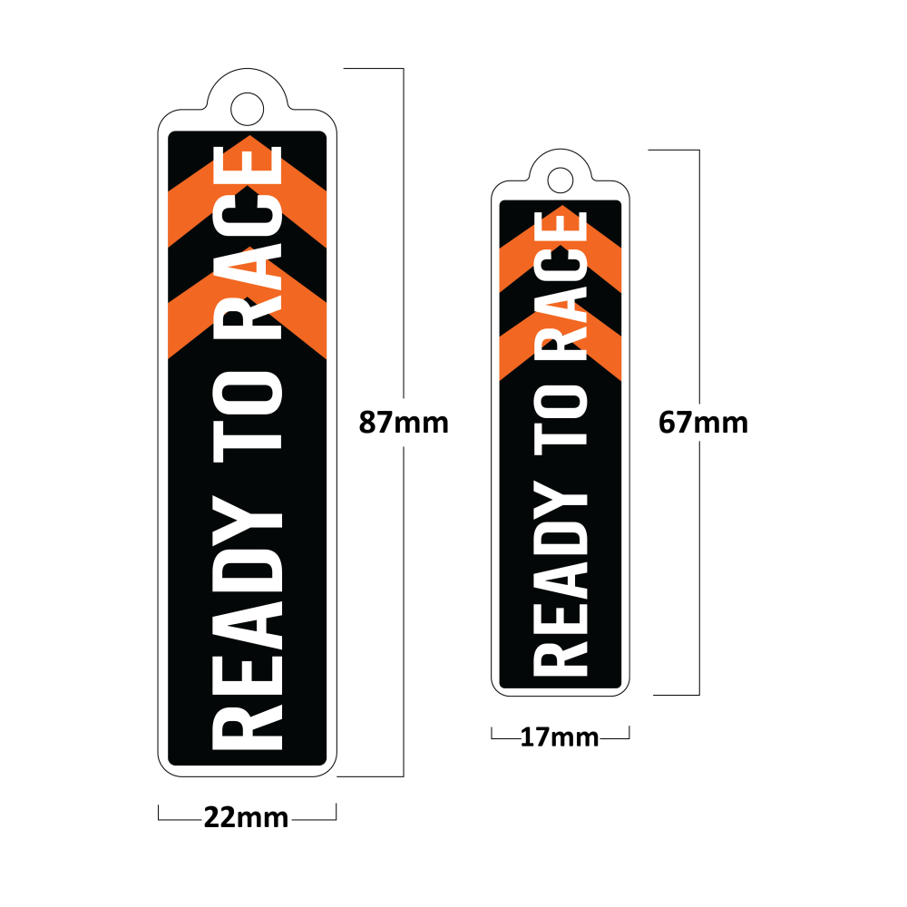 Ready To Race Poliüretan Damla Anahtarlık ( 2 Adet )