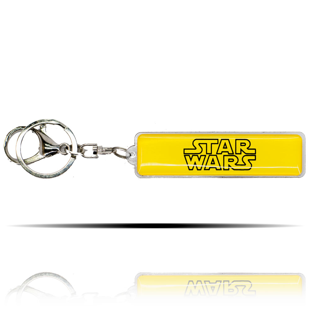 Star Wars Logolu Sarı Anahtarlık