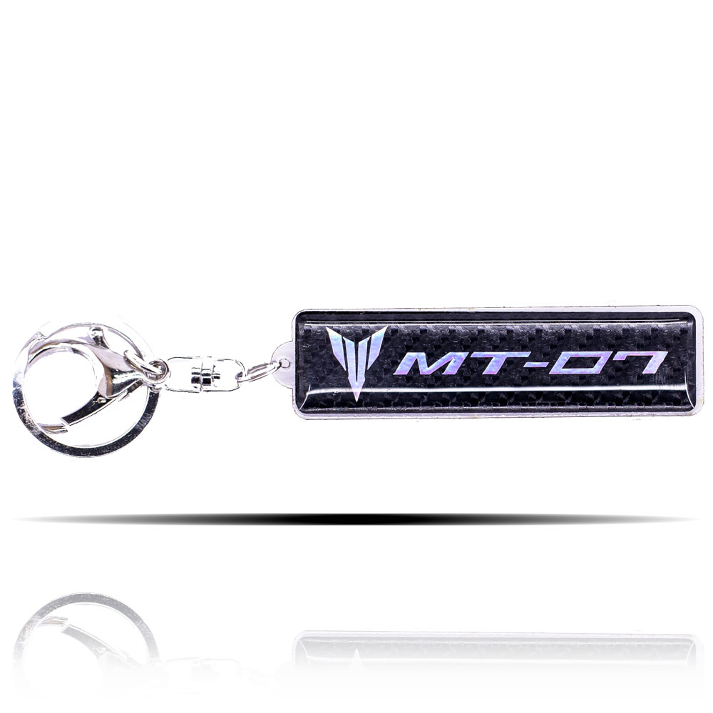 YAMAHA MT 07 5D KARBON FİBER ÜZERİ HOLOGRAM BASKILI ANAHTARLIK